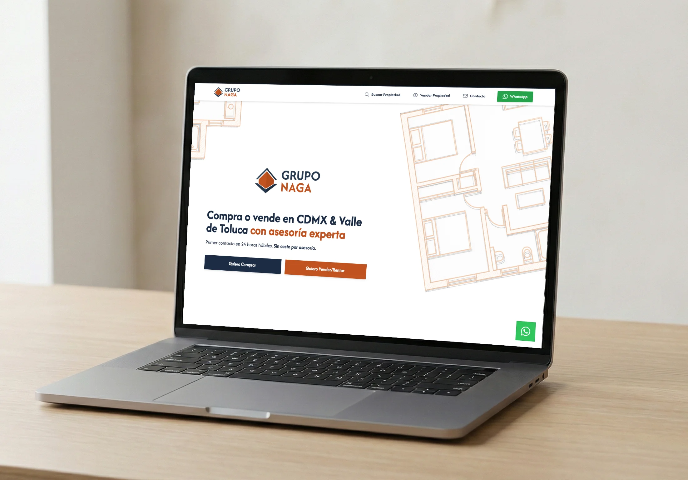 Sitio corporativo inmobiliario – Nido Web México